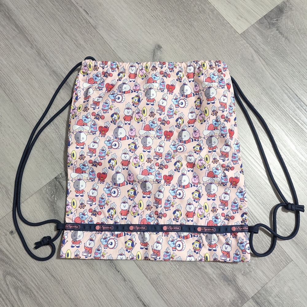 Kids Cartoon Print Drawstring Backpack